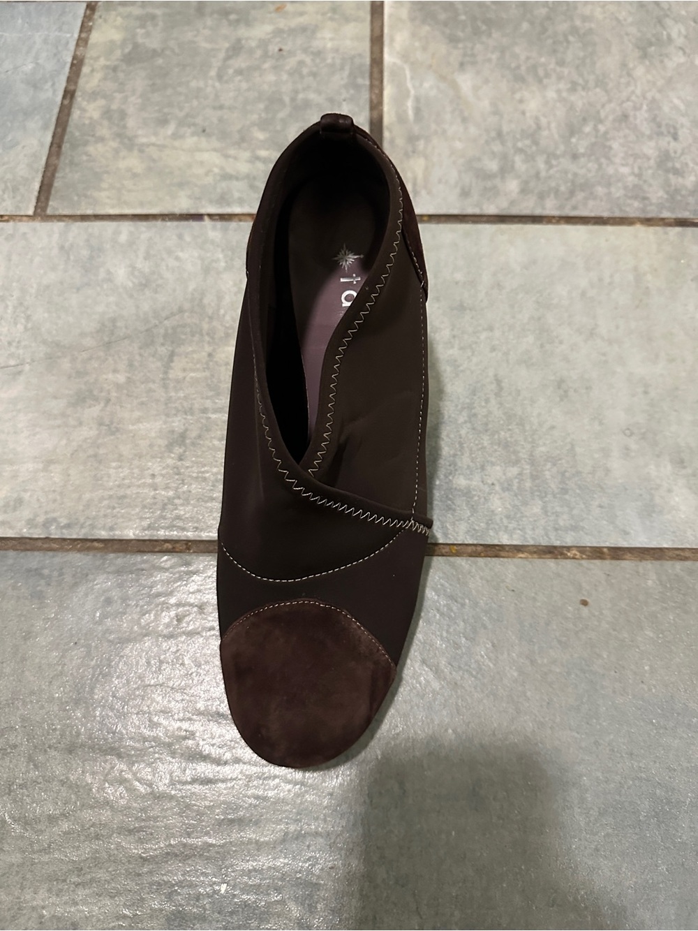 Taryn Rose Chocolate Brown Heeled Bootie